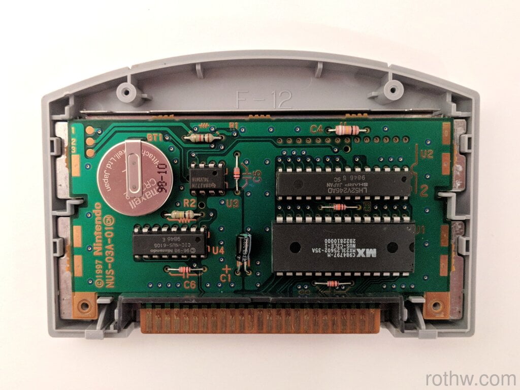 N64 Memory: Battery Backed SRAM - rothw.com